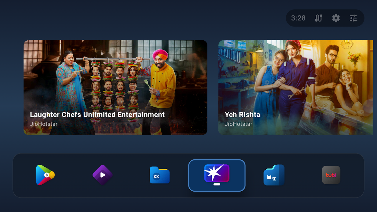AT4K launcher screenshot showing custom icon pack applied